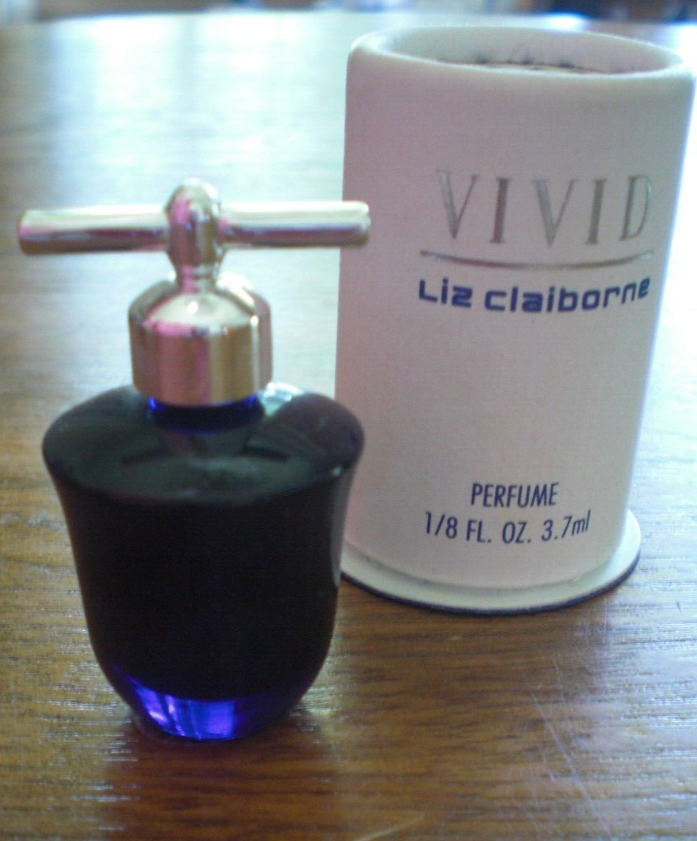 VINTAGE Vivid by Liz Claiborne Perfume Mini Splash 1/8 oz. / 3.7 ml in orig box
