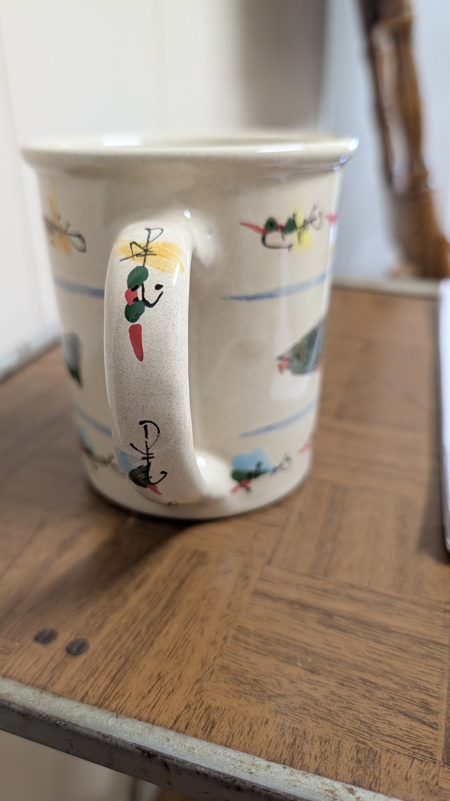 fly fishing design coffee cup