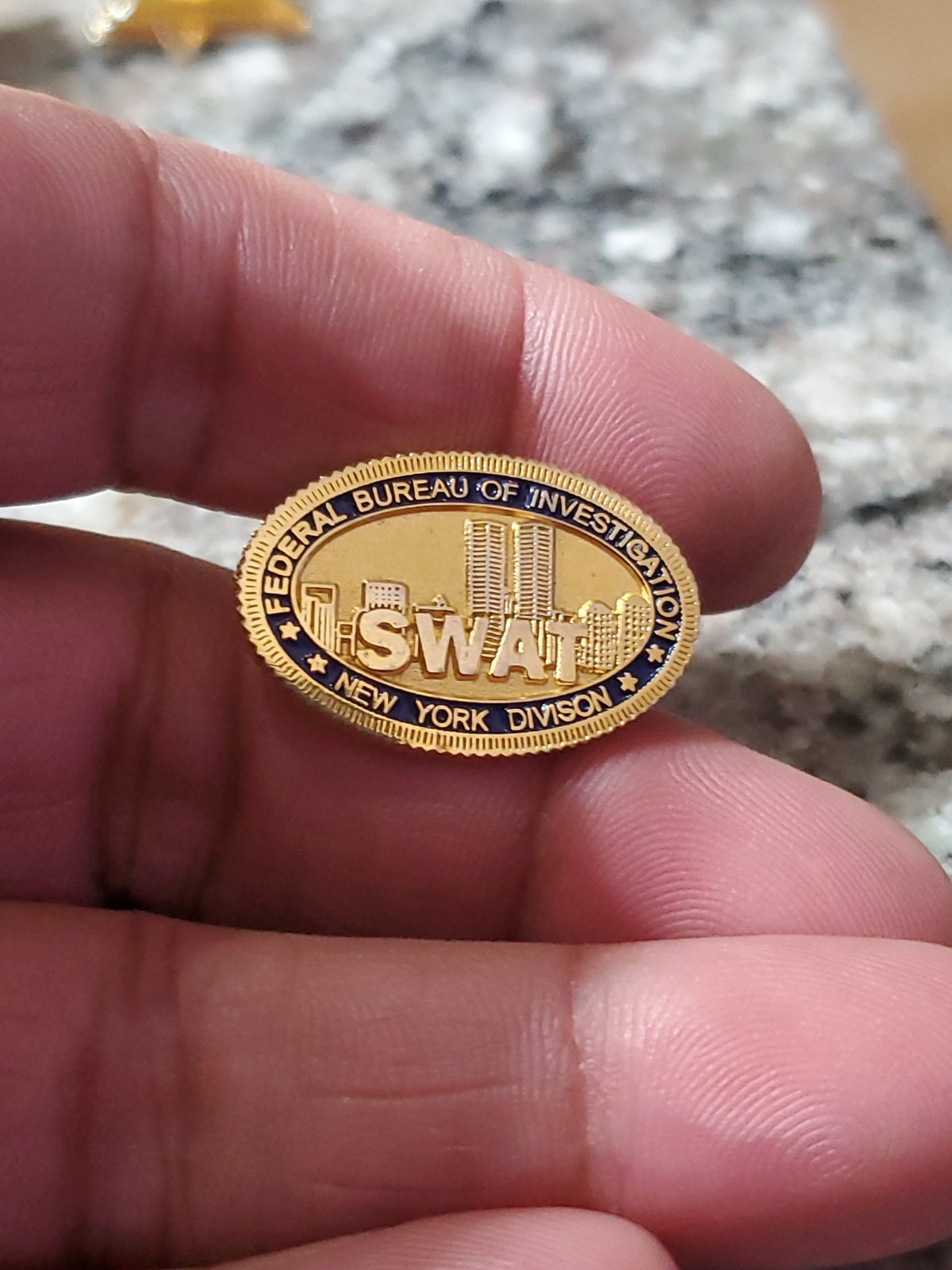 Rare FBI SWAT Federal Bureau of Investigation New York Pin