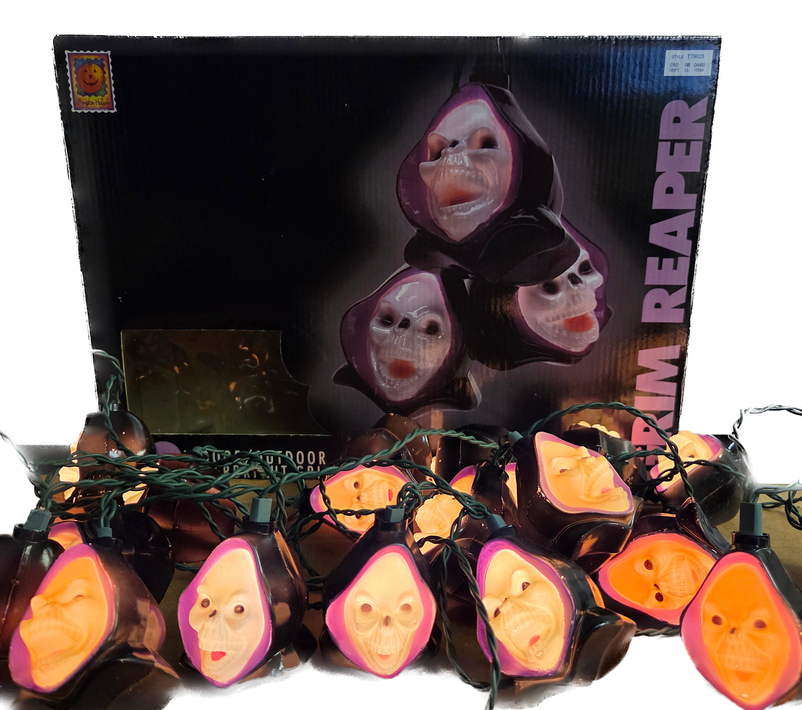 Vintage Grim Reaper Halloween String Light Set of 20