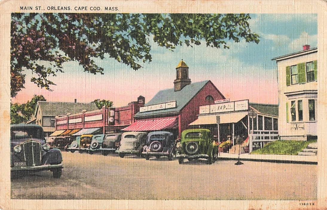 Main St., Orleans, Cape Cod, MA Massachusetts Postcard (F-A) Main St., Orleans, Cape Cod, MA Massachusetts Postcard (F-A)