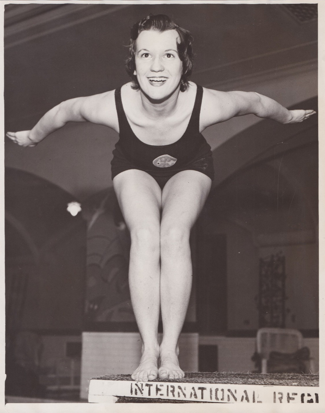 1932 Press Photo Swimmer and Diver Ruth Fauntz, Sister of Champion Jane Fauntz