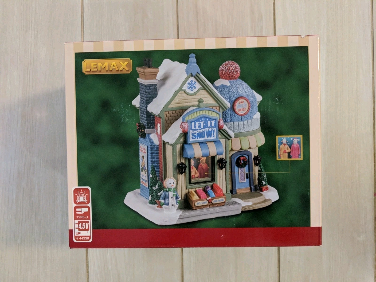 Lemax LET IT SNOW Porcelain Lighted Christmas Caddington Village 35037 | NEW