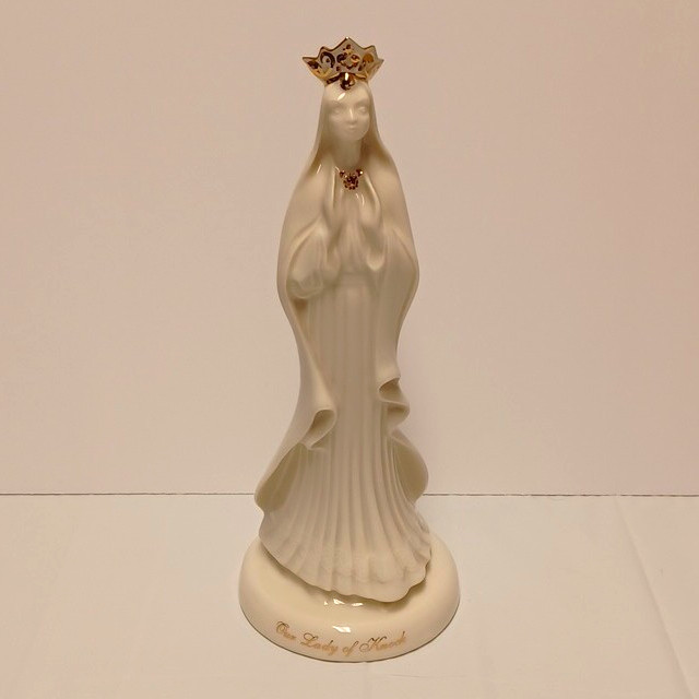 Donegal Parian China Our Lady of Knock Virgin Mary Figure Porcelain Statue