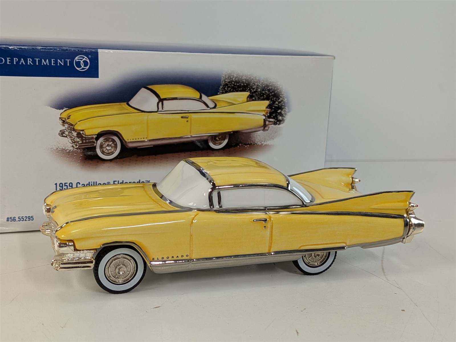 Dept 56 Snow Village 1959 Cadillac Eldorado Yellow Classic Cars Accessory 55295