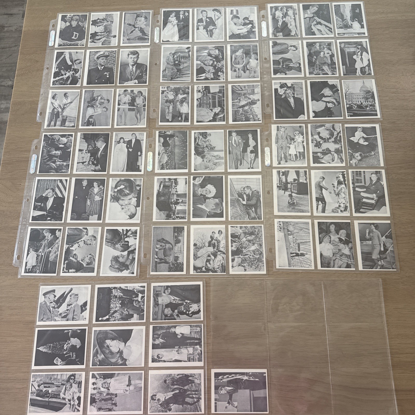 1964 TOPPS The Story of John F Kennedy Lot of 64 Trading Cards Vintage 