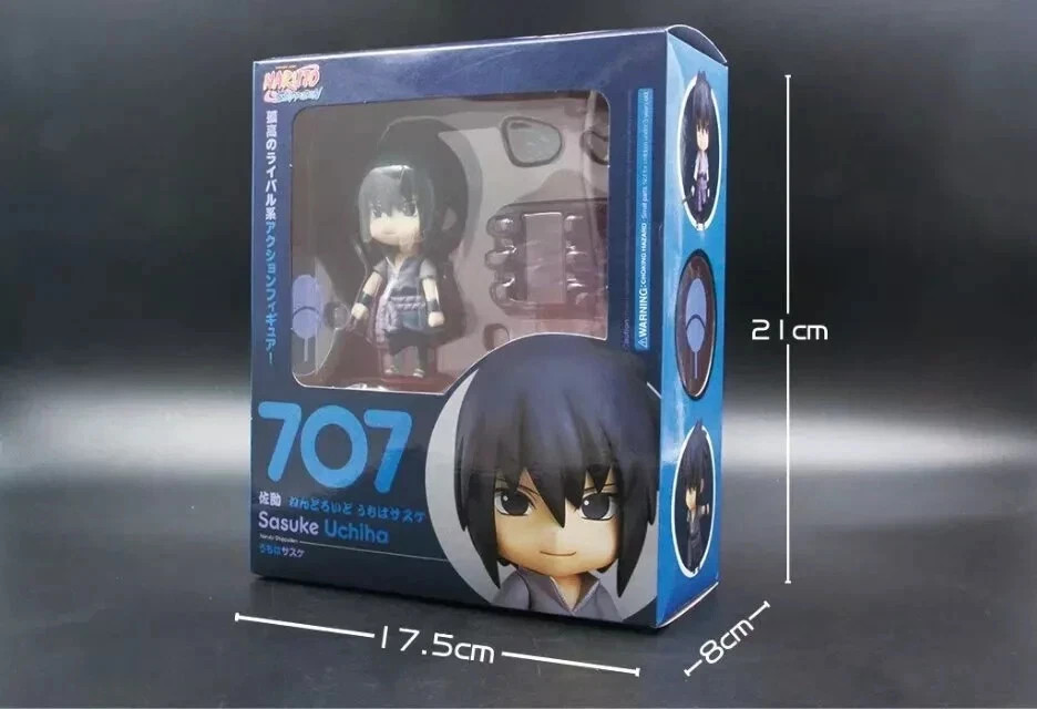 Anime Naruto - Uchiha Sasuke Nendoroid Spell 707 # Sasuke Model Toys-Gifts