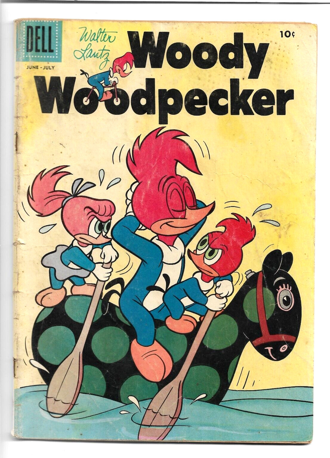 Woody Woodpecker #43, 1957, Dell, Walter Lantz, 4.0 VG