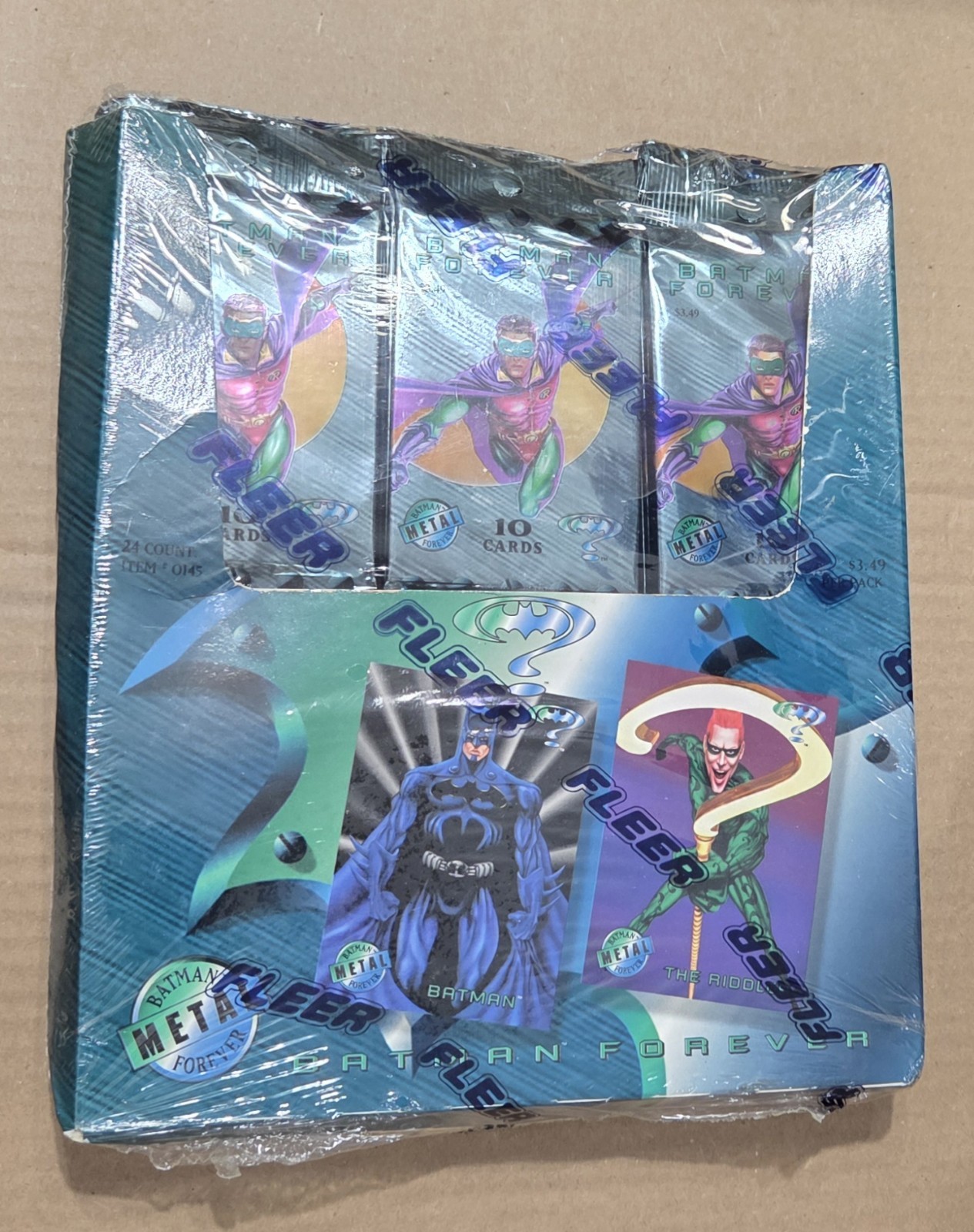 1995 Fleer Batman Forever Metal Hobby Trading Card Box NEW Factory Sealed 