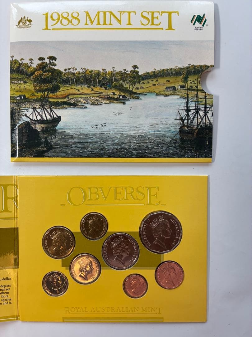 Australia 1988 Mint Set Coins 7-Coin Commemorative Collection, Uncirculated