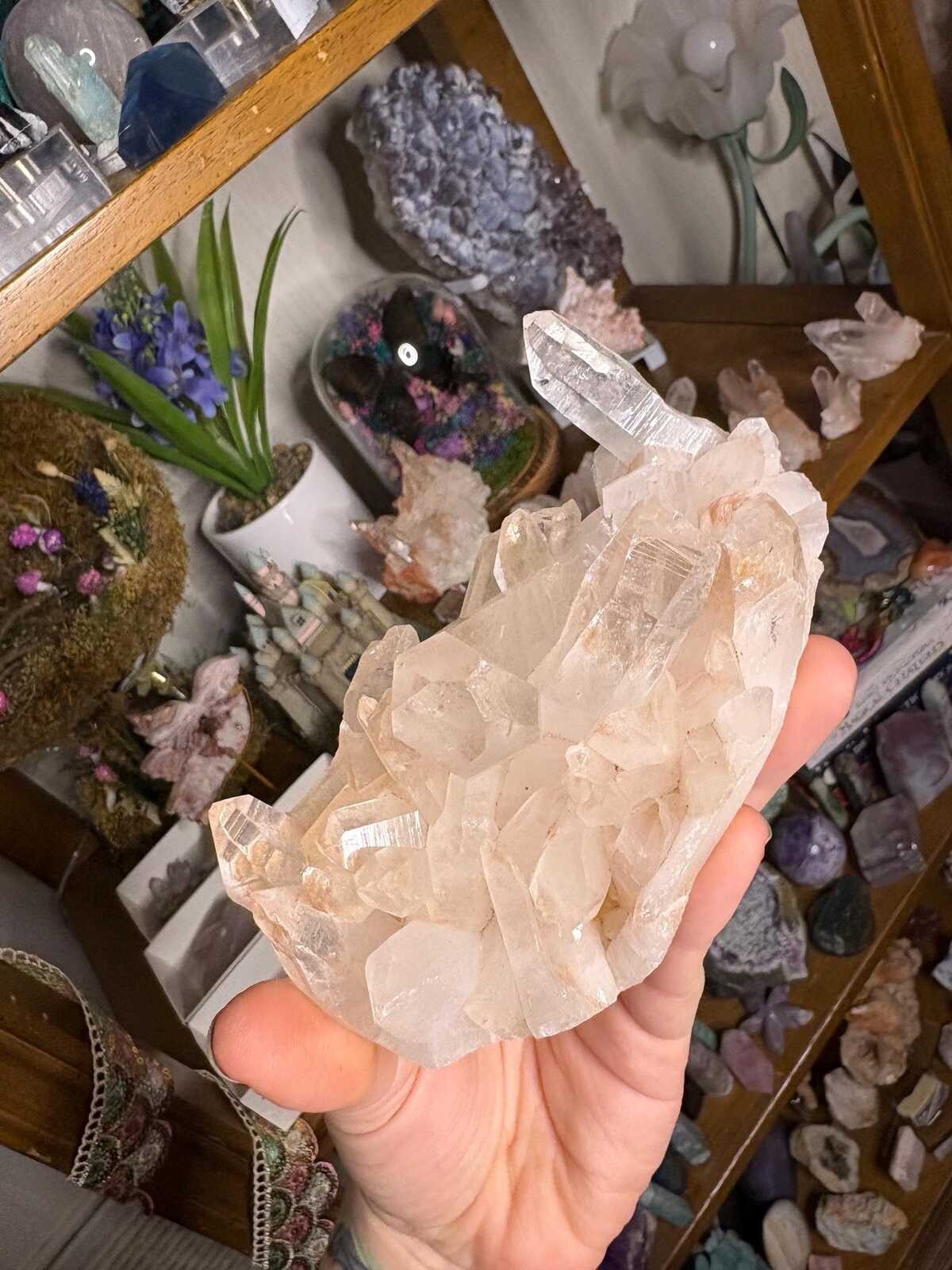 Samadhi Himalayan Quartz Cluster with Natural Rainbows |