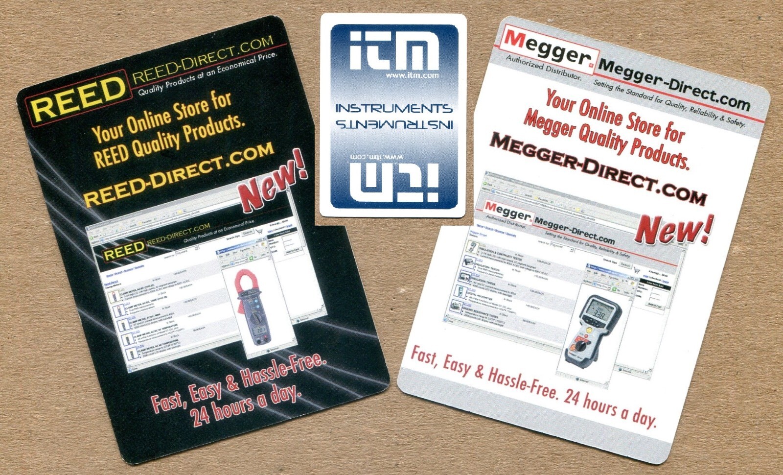 ITM Instruments Inc. REED & MEGGER PROMO 2 Swap playing Cards ITM Instruments Inc. REED & MEGGER PROMO 2 Swap playing Cards