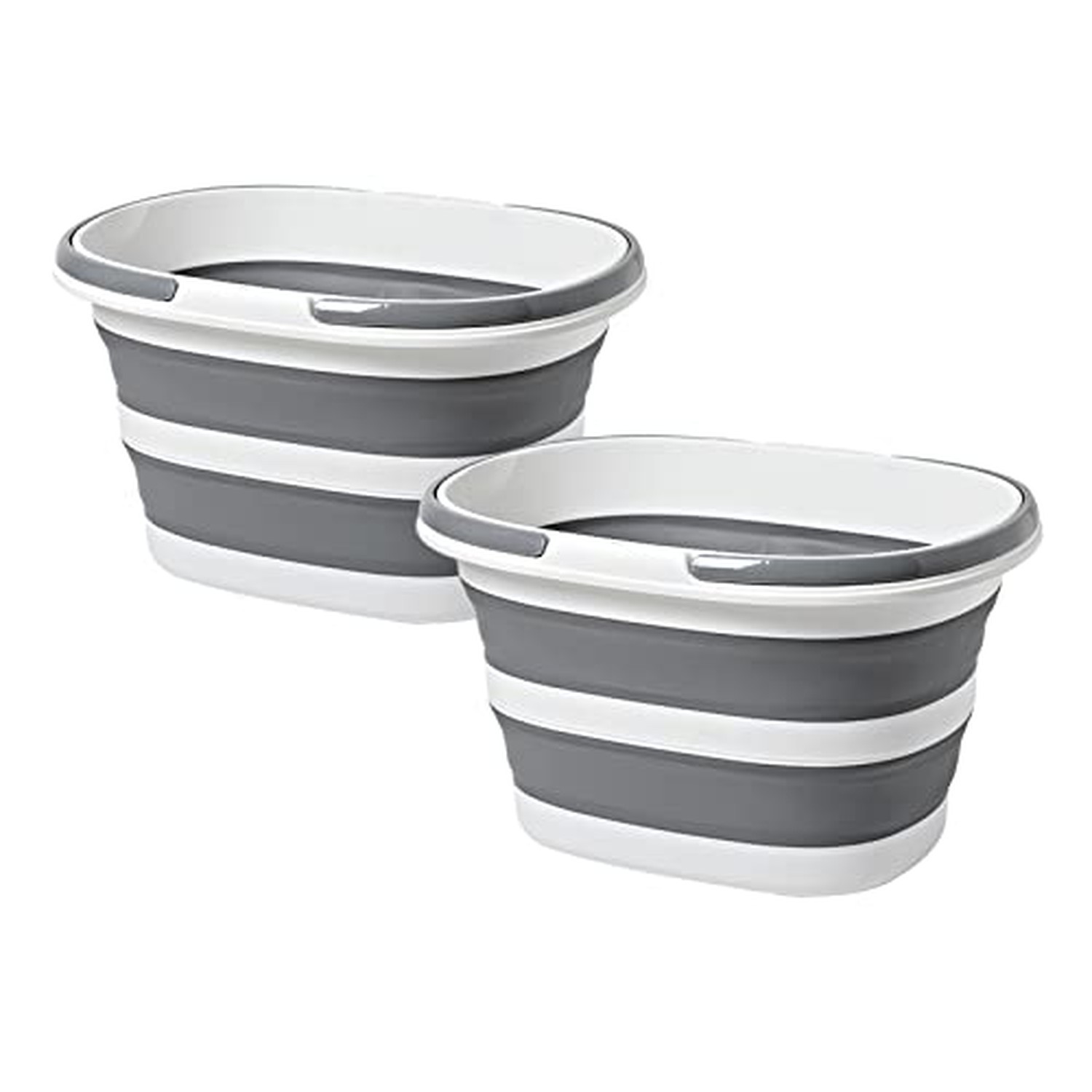 Goderewild Large Collapsible Bucket 16L Two-Pack - Upgraded, Lightweight & Po...
