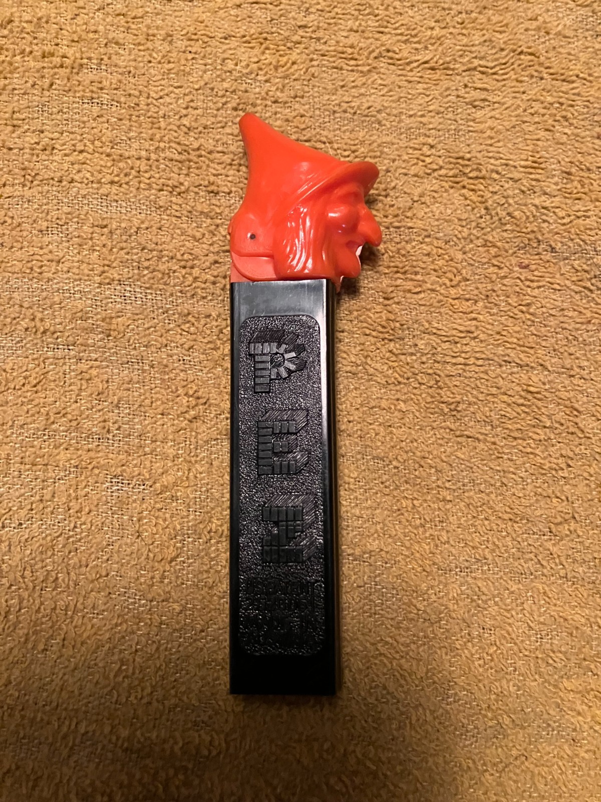 RARE Vintage 1957 Pez Dispenser Witch Orange Black No Feet Made In Austria