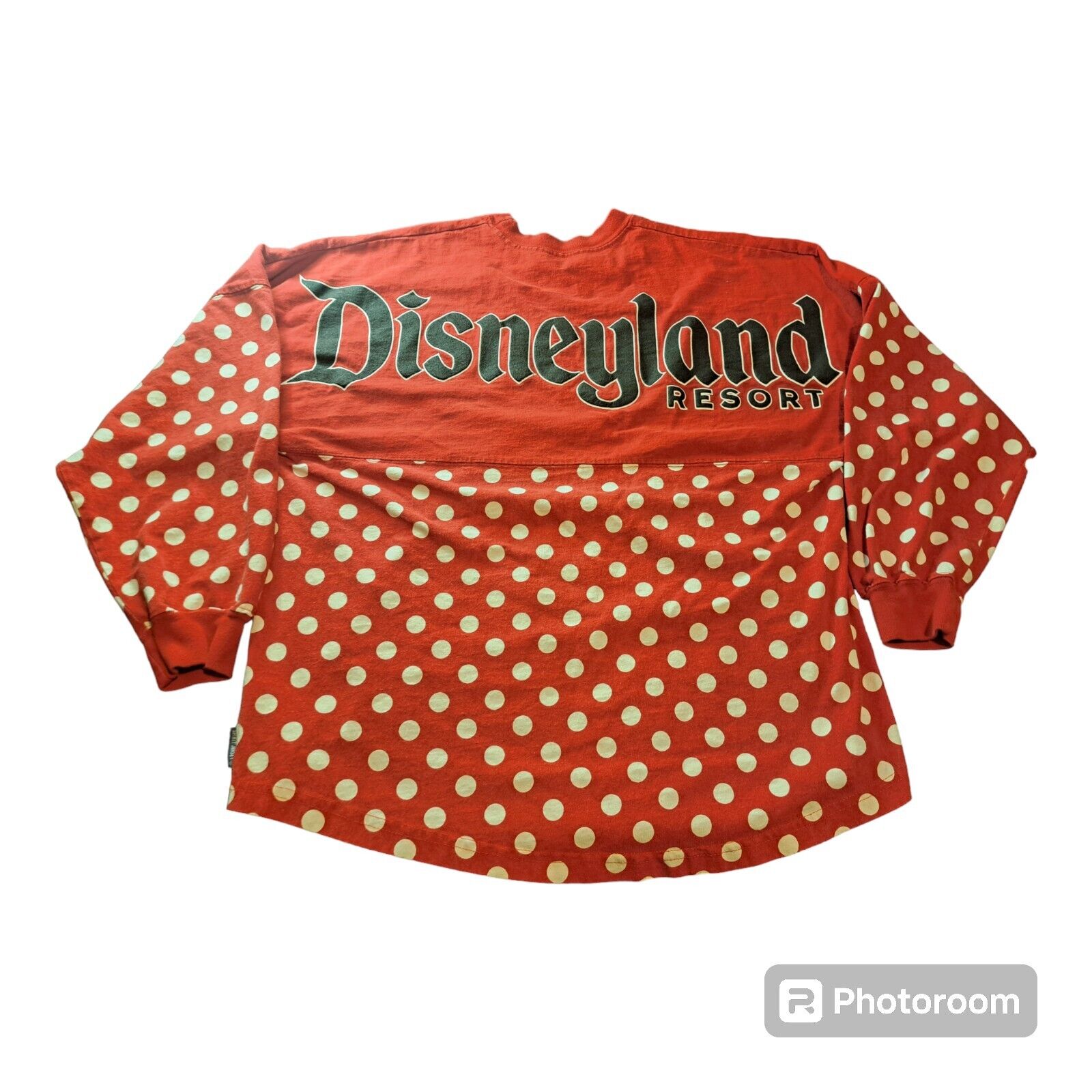 Disneyland Resort Spell-out Minnie Mouse Polka-dot Spirit Jersery Women's Sz M