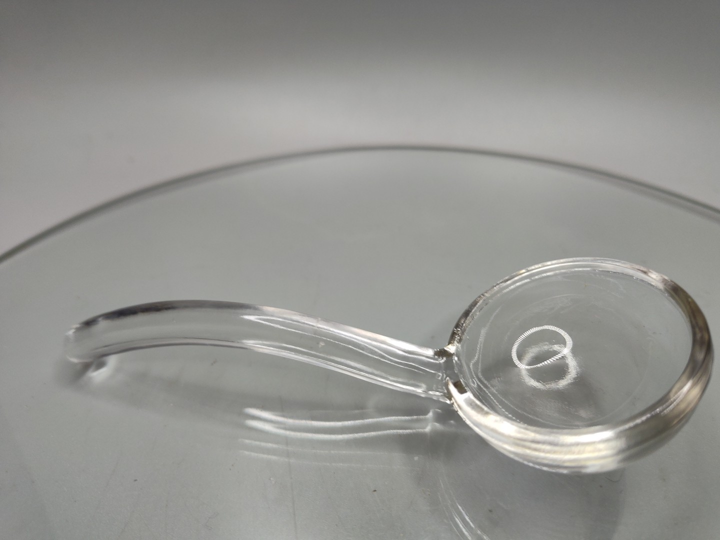 Vintage Clear Glass Mayonnaise Ladle Spoon Salad Dressing Serving 4.5L Crystal