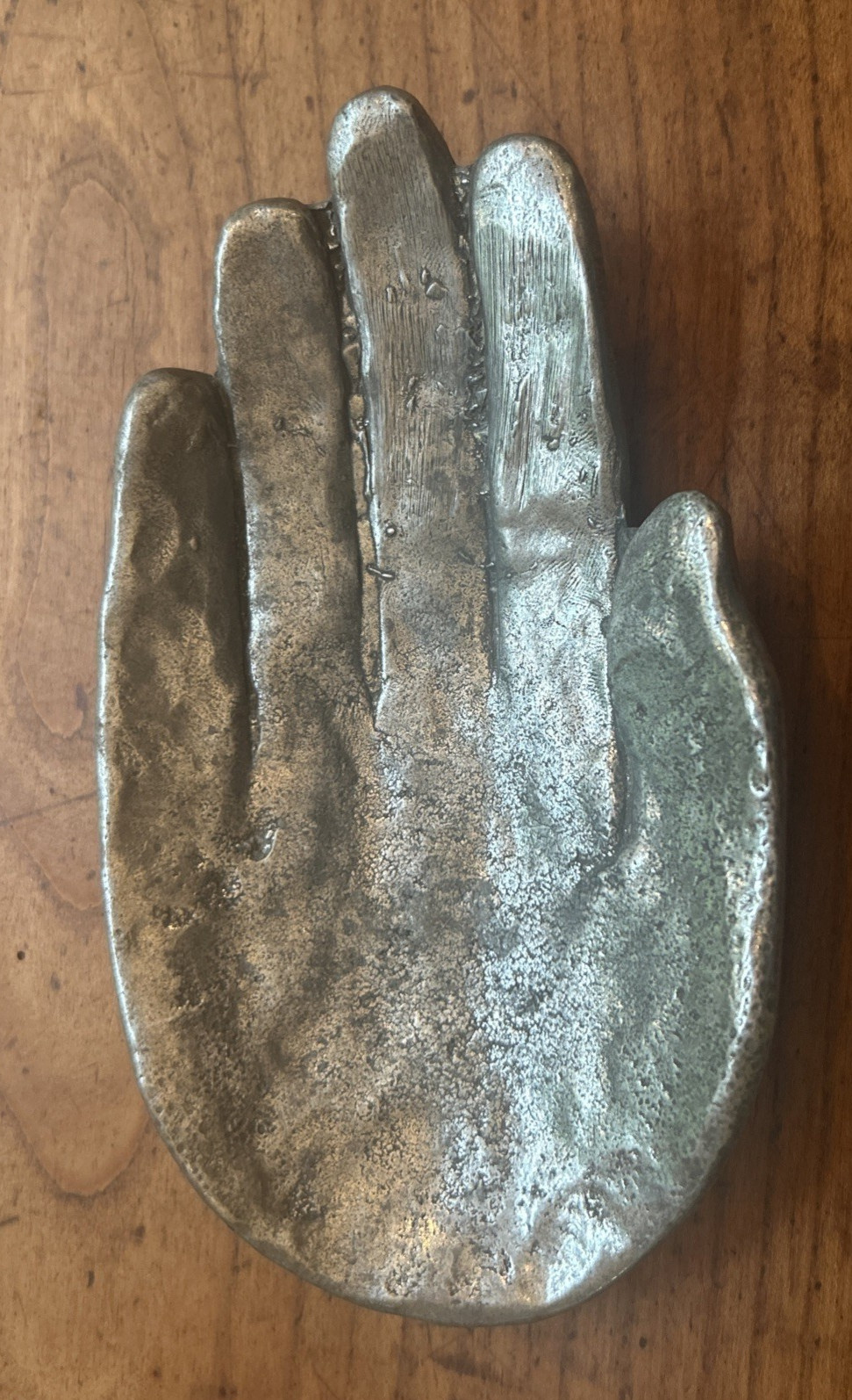 Patrick Meyer Style Pewter Hand Brutalist Modernist Trinket Jewelry Dish