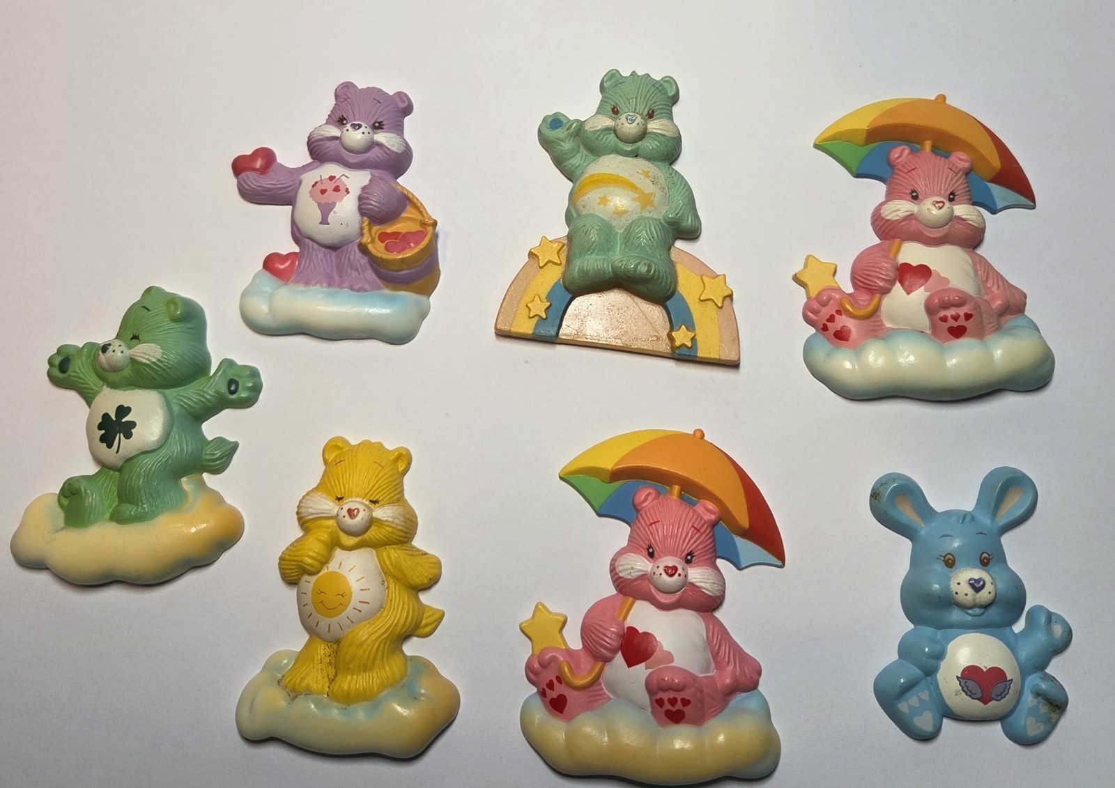 Vintage 1980s Care Bears Fridge Magnets