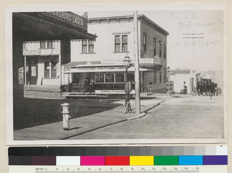Central Avenue and California Street Street car Powell Street Rail- Old Photo