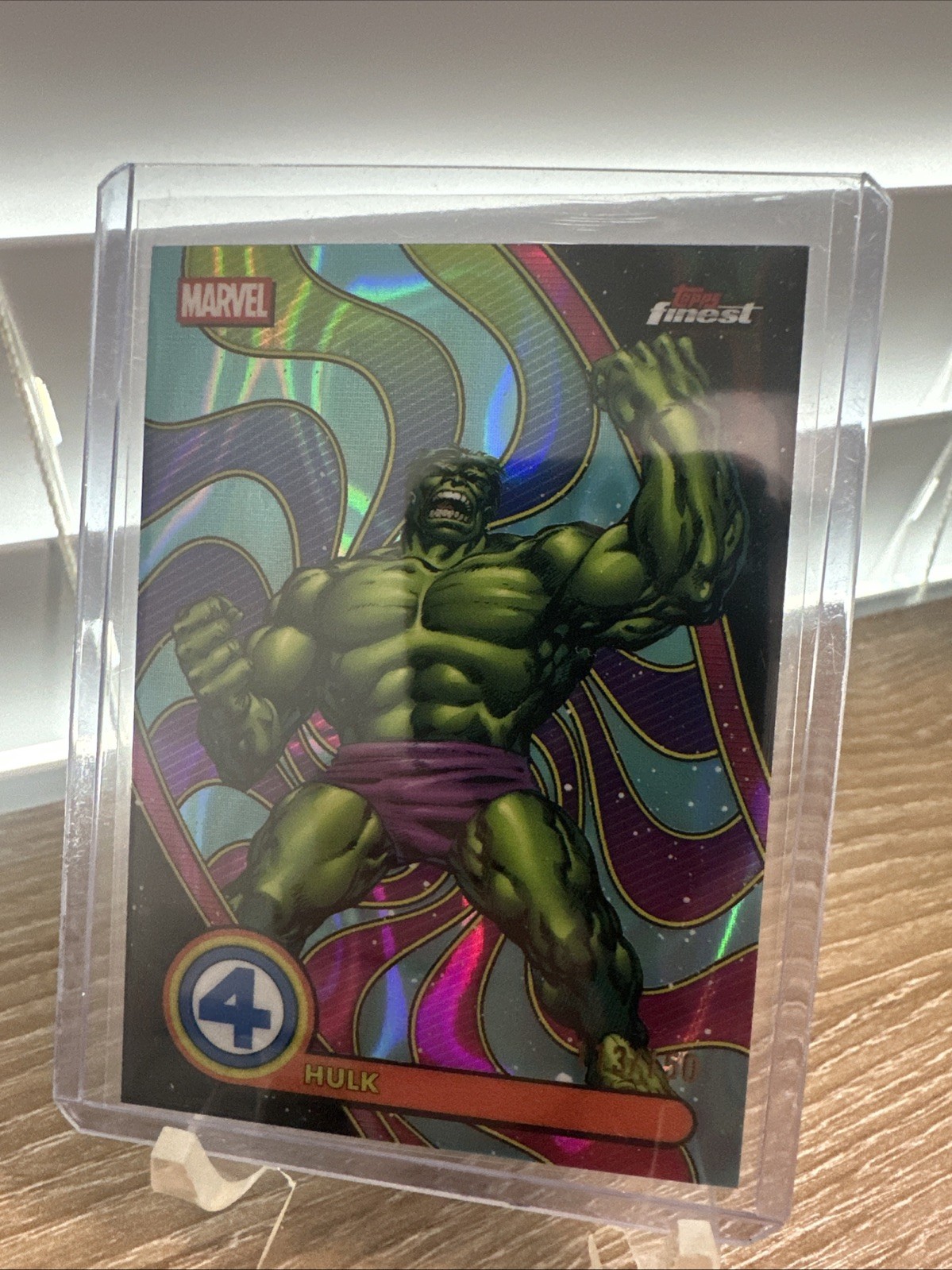 Hulk /150 Marvel Topps Finest Fantastic Four BL-040 Blacklight Rare Hulk /150 Marvel Topps Finest Fantastic Four BL-040 Blacklight Rare