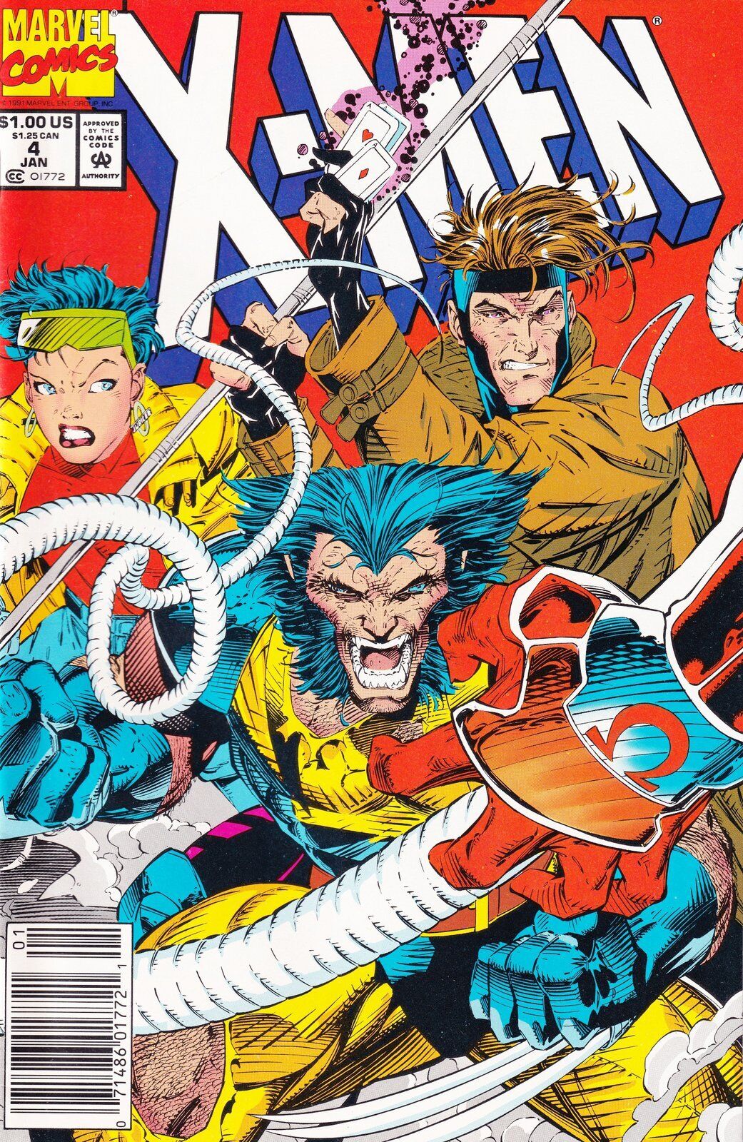 X-Men #4 Jim Lee Newsstand Cover Marvel