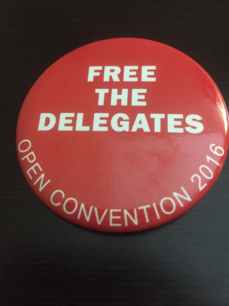 2016 Republican National Convention Free The Delegates Anti-Donald Trump Button