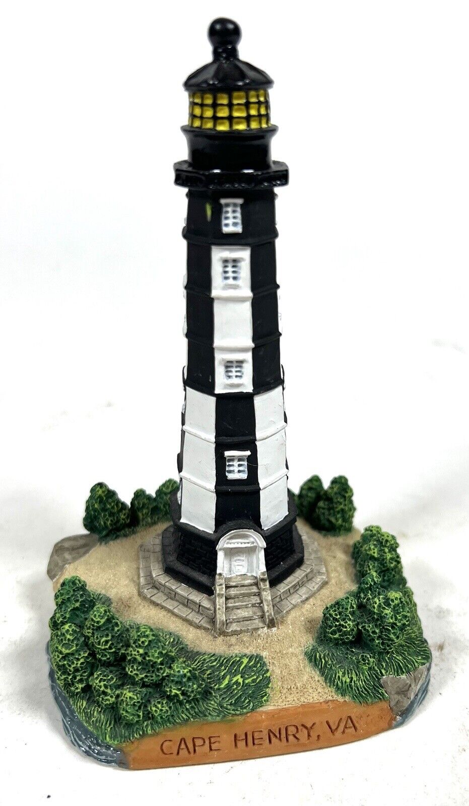Cape Henry, VA Lighthouse Virginia Ceramic Figurine 5”