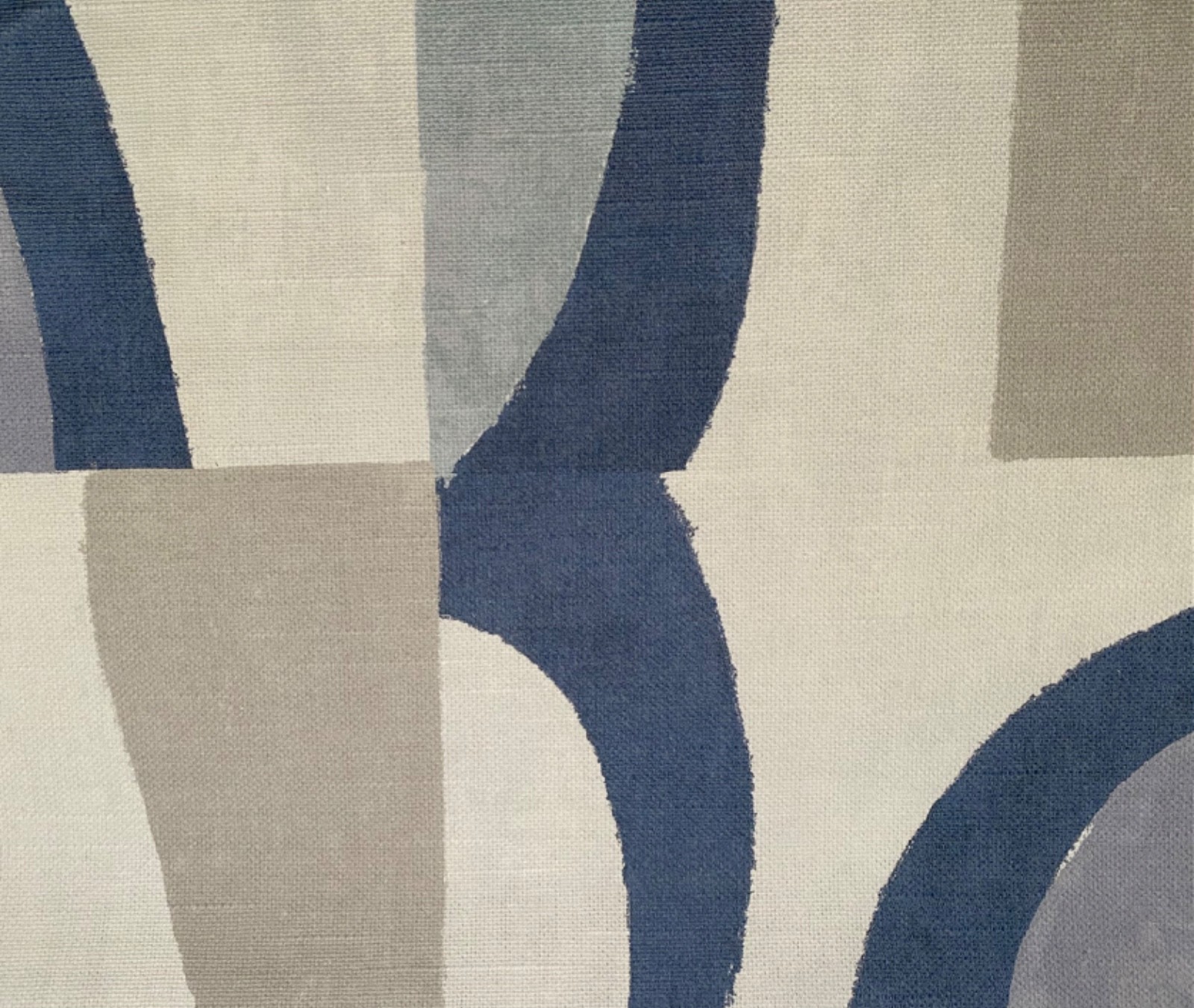 1YD HARLEQUIN UK Torillo Sky Cornflower Linen 100% Cotton Fabric $208 Retail