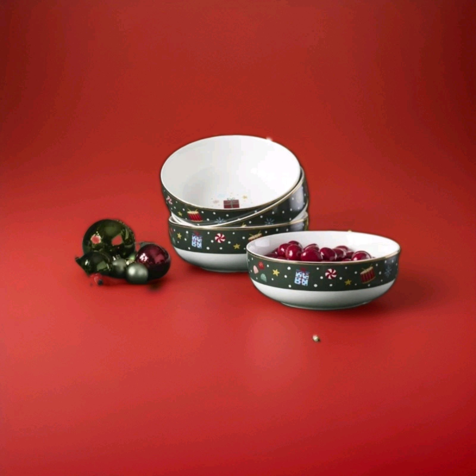 Lenox  Nutcracker Ballet 4 Piece Set Of Bowls, Collection 898403 