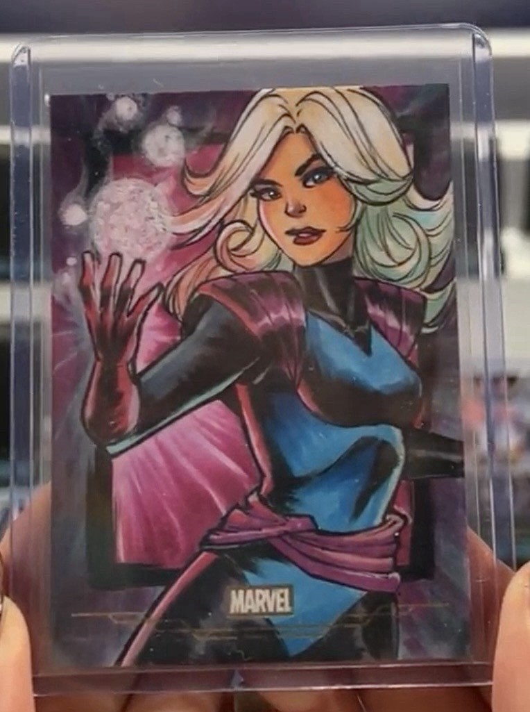 2026 Topps Marvel Neon Clea 1/1 Sketch Gold Foil By Marlo Martos