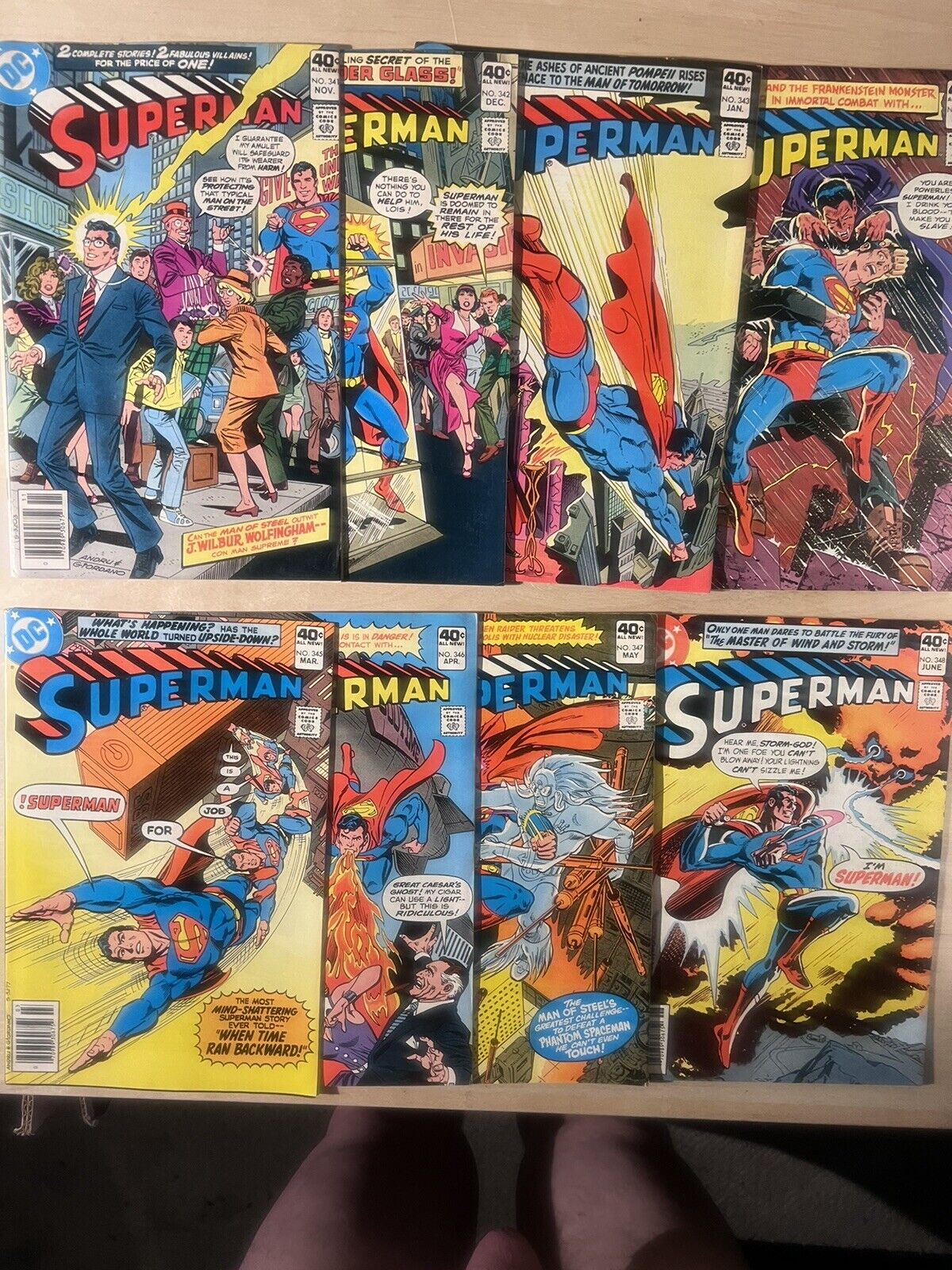 SUPERMAN ( 1980 DC Comics ) #341 342 343 344 345 346 347 348 High Grade See Pics