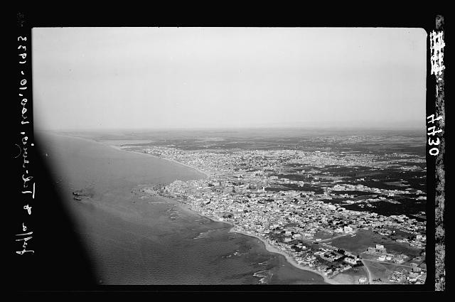 Photo:Jaffa Tel Aviv Palestine 1920s Aerial View Shoreline Auji River