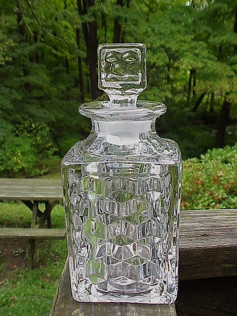 NICE 1915-1943 Fostoria American LARGE COLOGNE BOTTLE with Correct Stopper NICE 1915-1943 Fostoria American LARGE COLOGNE BOTTLE with Correct Stopper