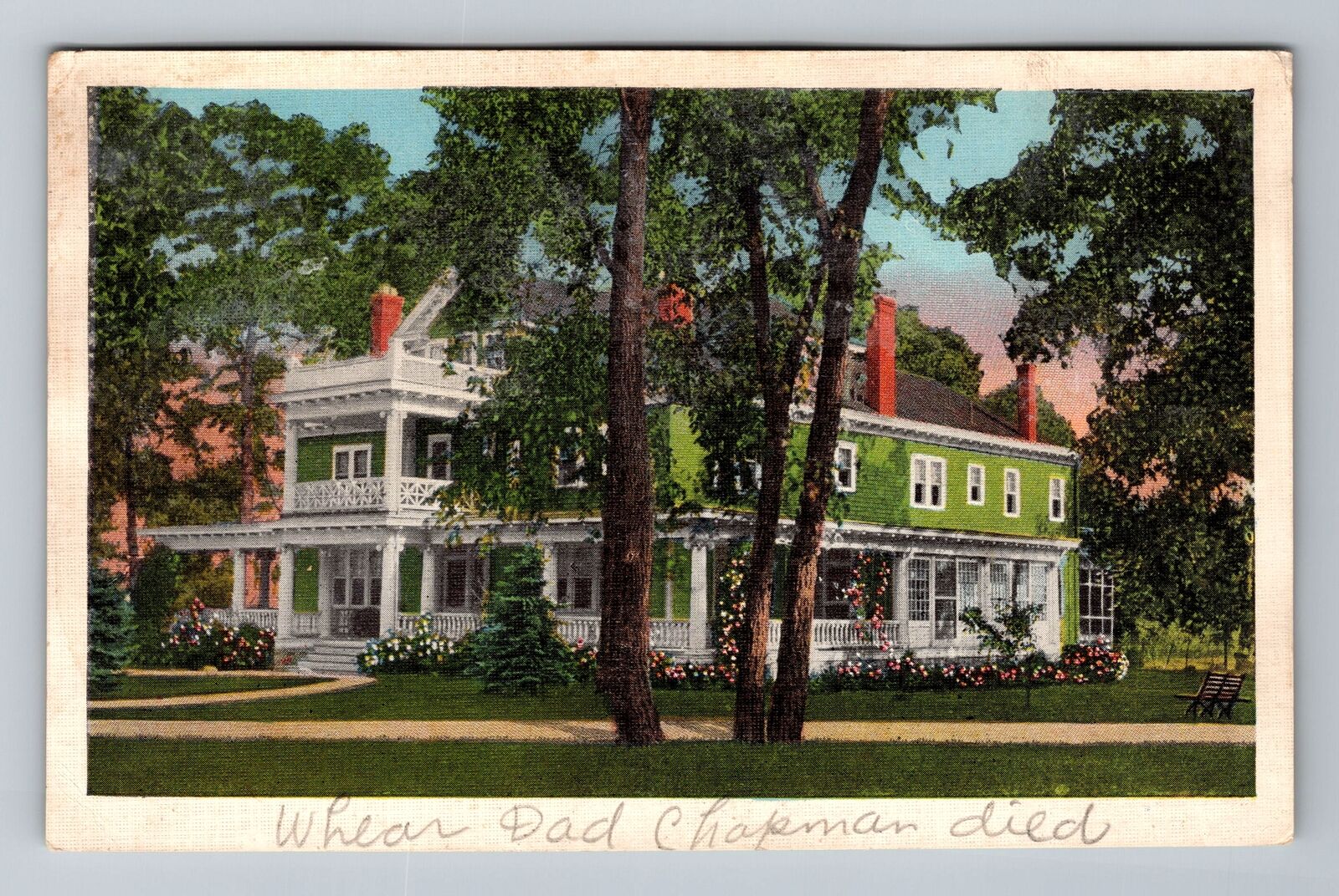Worthington OH-Ohio, Harding Sanitarium, c1949 Antique Vintage Souvenir Postcard