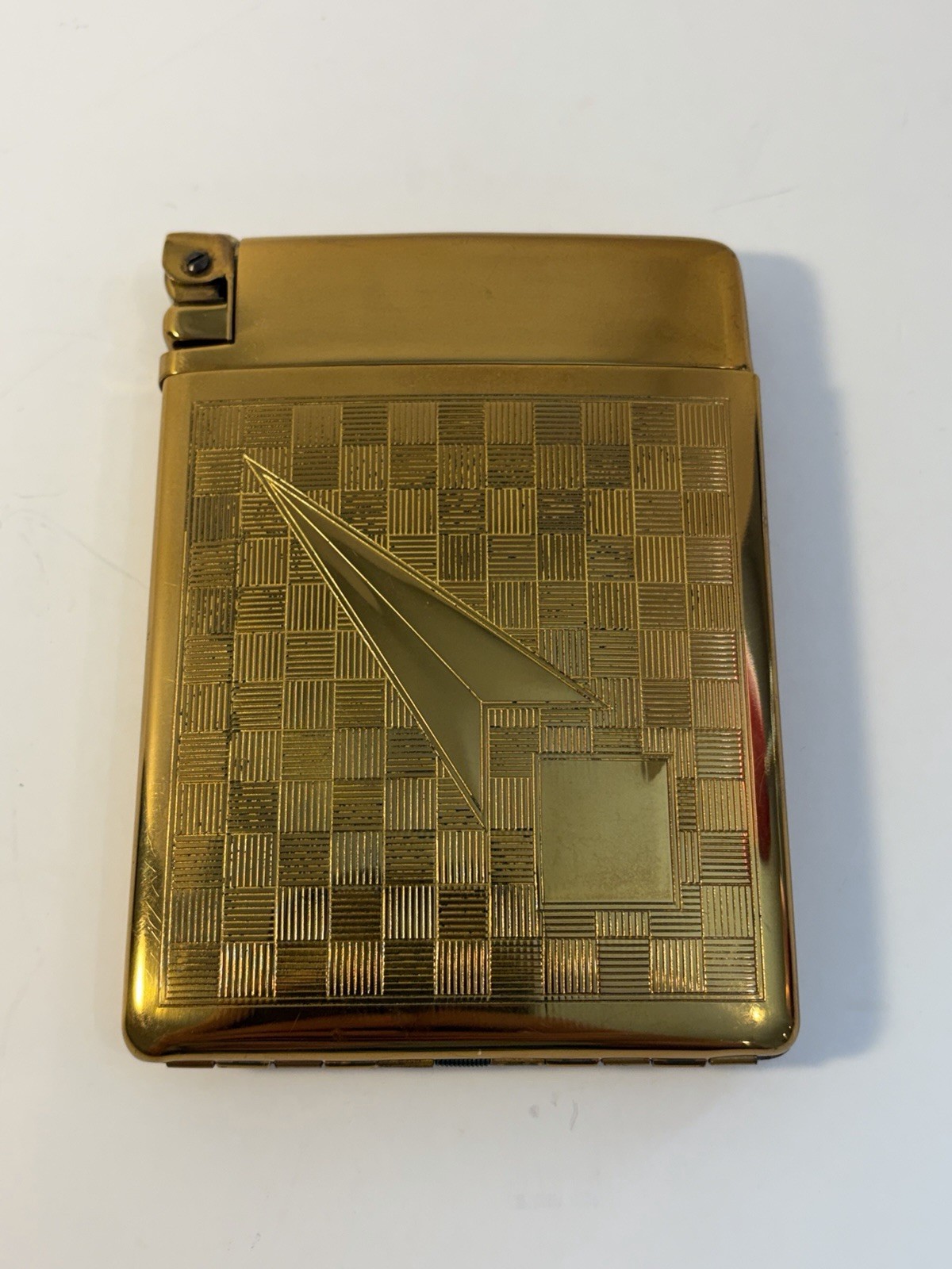 Vintage Royal Case Lite Combo Lighter and Cigarette Case 1940\'s Gold Tone
