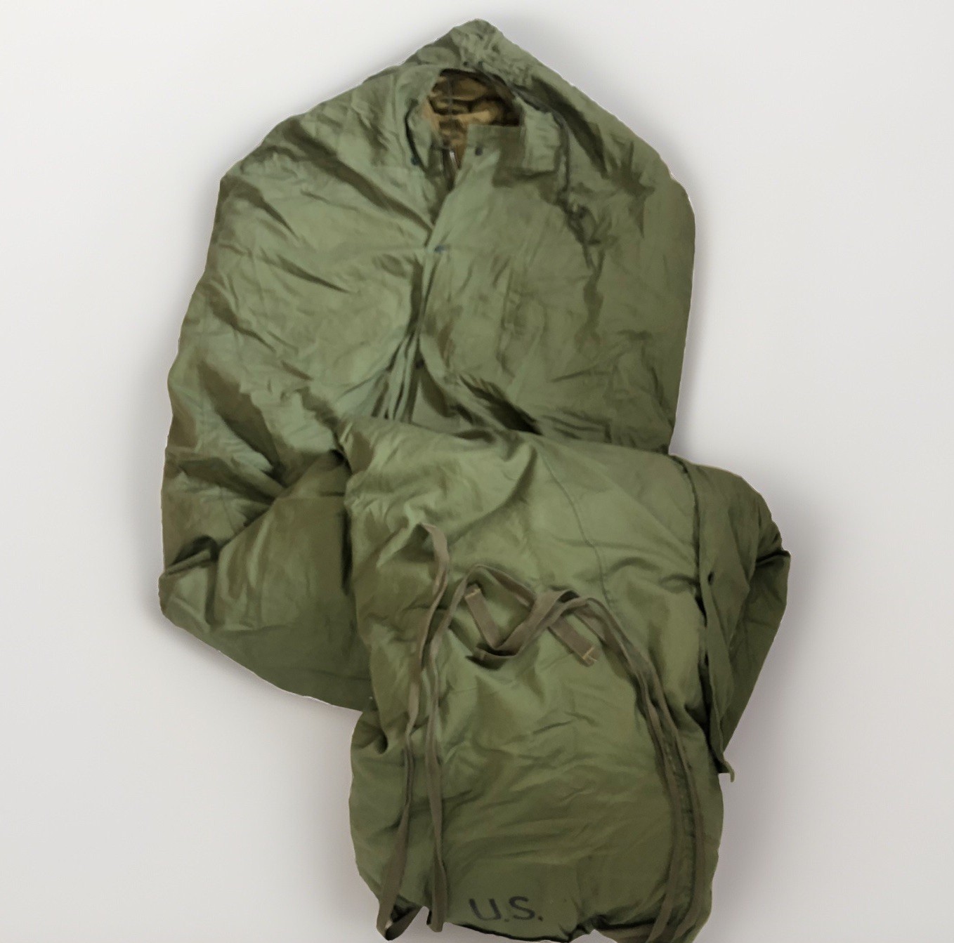 VTG US Military Army M-1949 Mountain Arctic Sleeping Bag M-1945 Case Down Filled