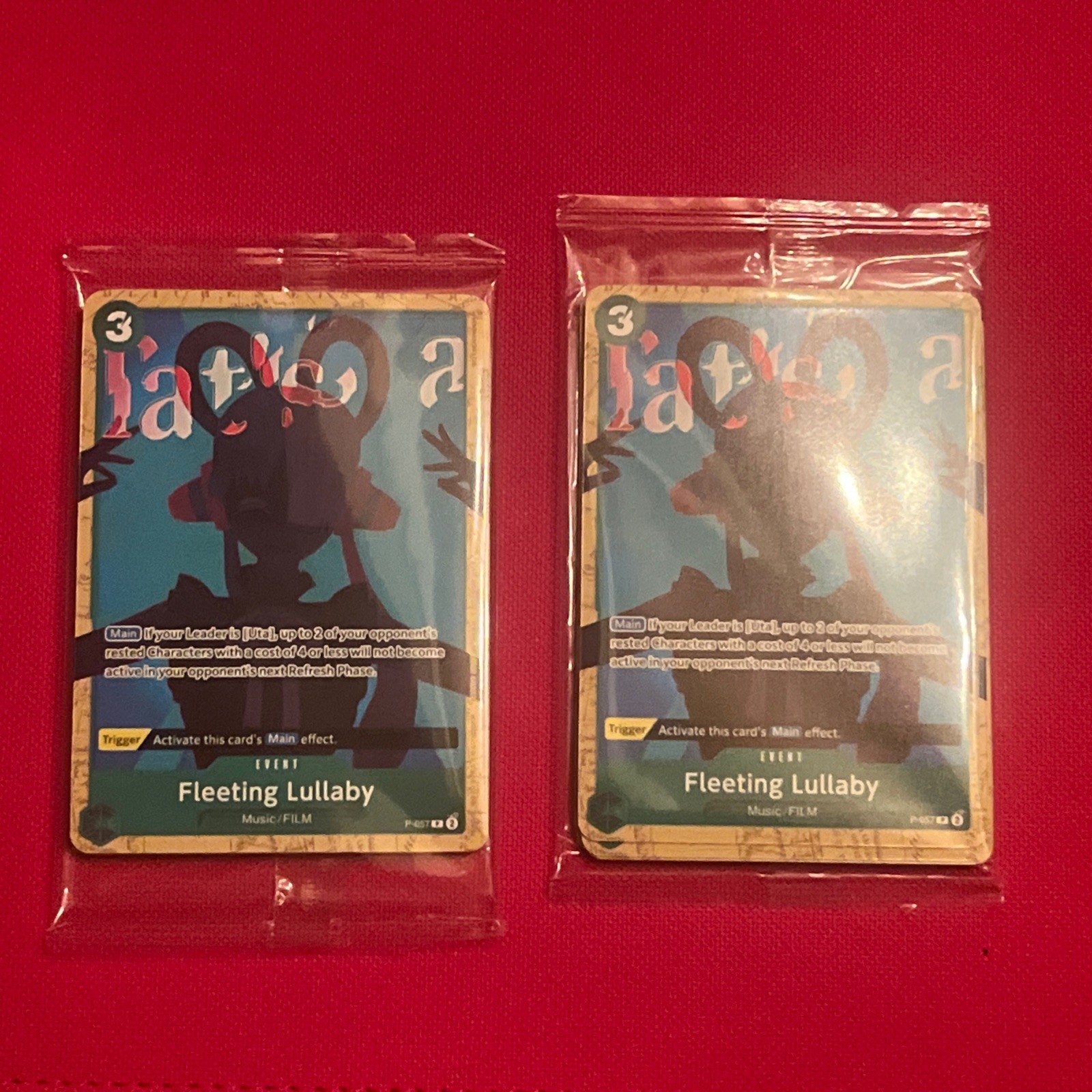 Uta Sealed Battle Promo 8 Pack  Lot 2X - One Piece TCG