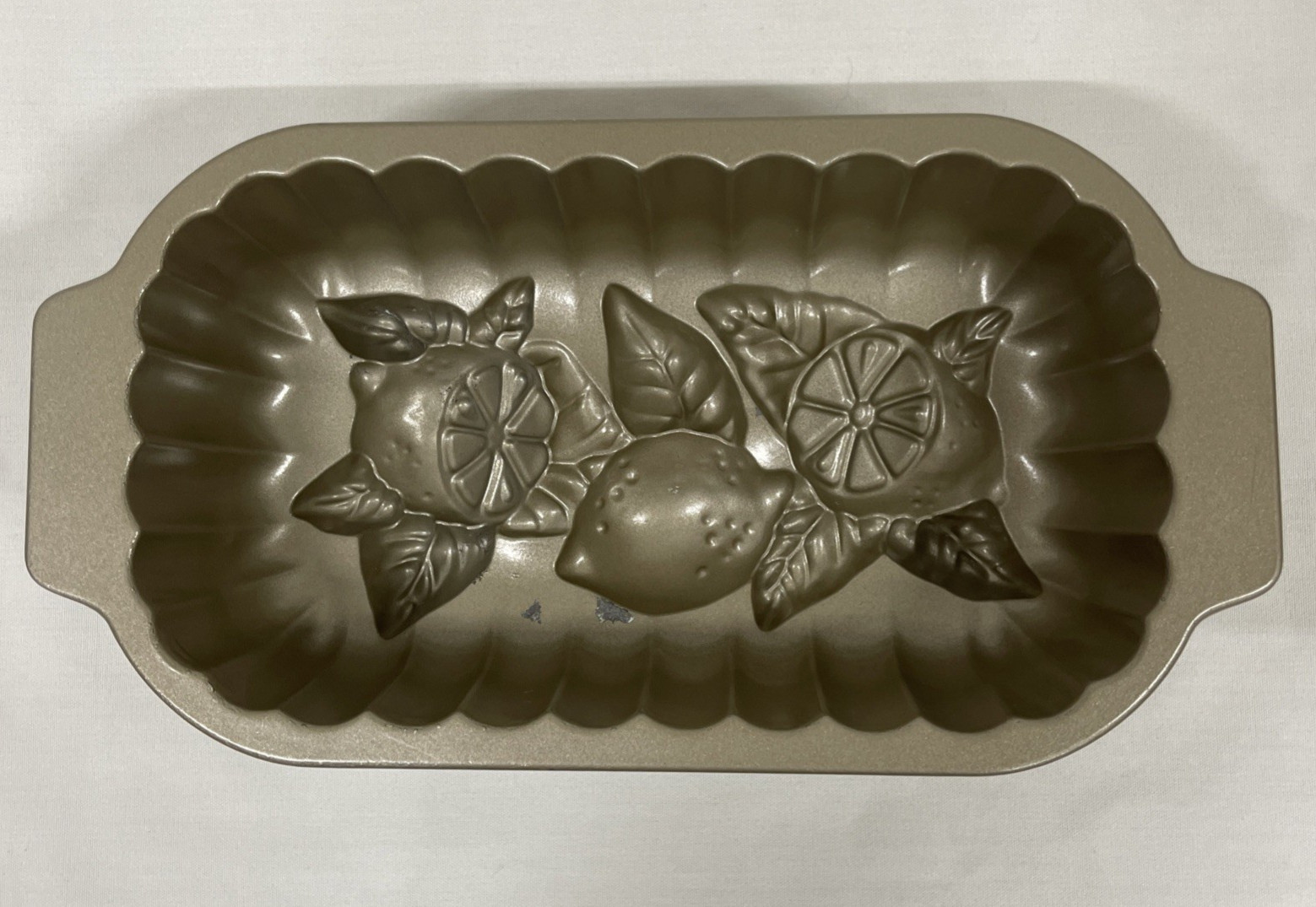 Nordic Ware Lemon Bread Pan Citrus Loaf Cake Mold Cast Aluminum USA Nonstick