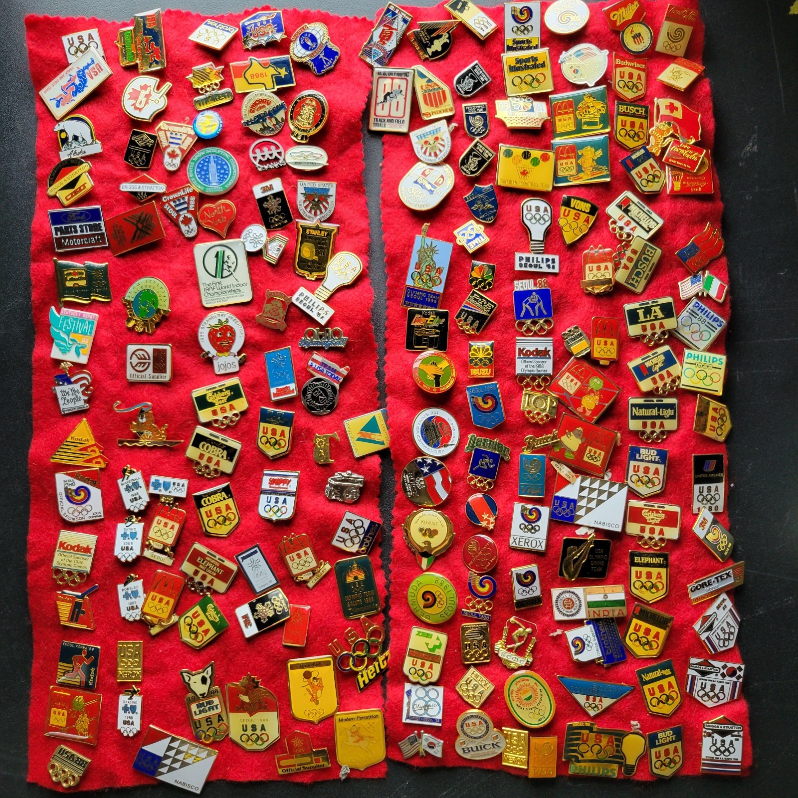 Vintage Olympic Pin Collection 1988 Calgary