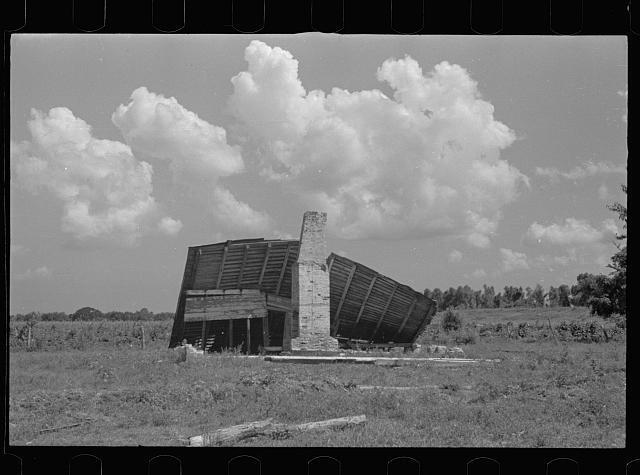 Abandoned paper mill, Plaquemines Parish, Louisiana 1940s Old Photo