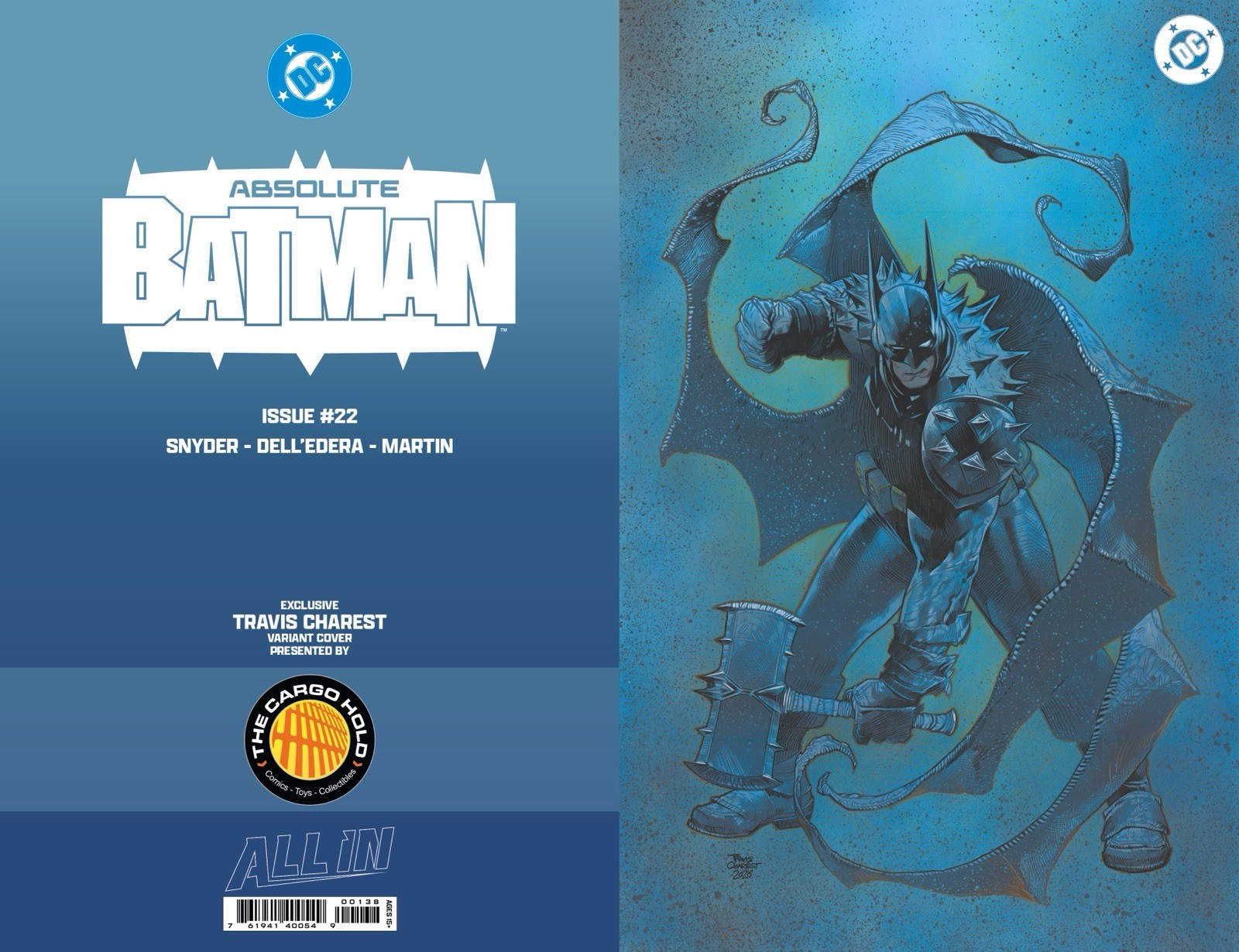 ABSOLUTE BATMAN #22 TRAVIS CHAREST VIRGIN FOIL VARIANT NM LTD 1000 IN STOCK ABSOLUTE BATMAN #22 TRAVIS CHAREST VIRGIN FOIL VARIANT NM LTD 1000 IN STOCK