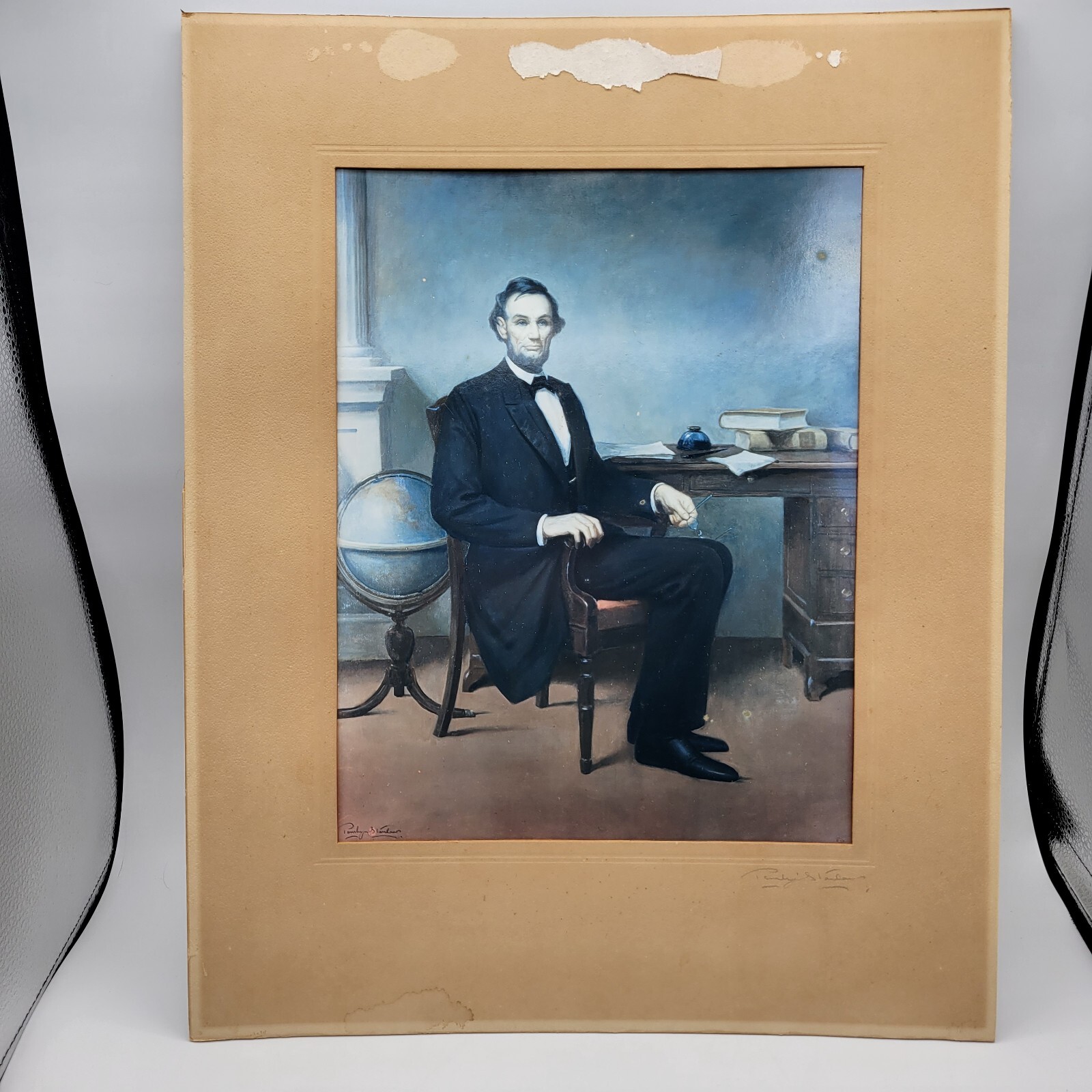 Abraham Lincoln PENRHYN STANLAWS 1877-1957 Signed Photograph of Portrait 27/100