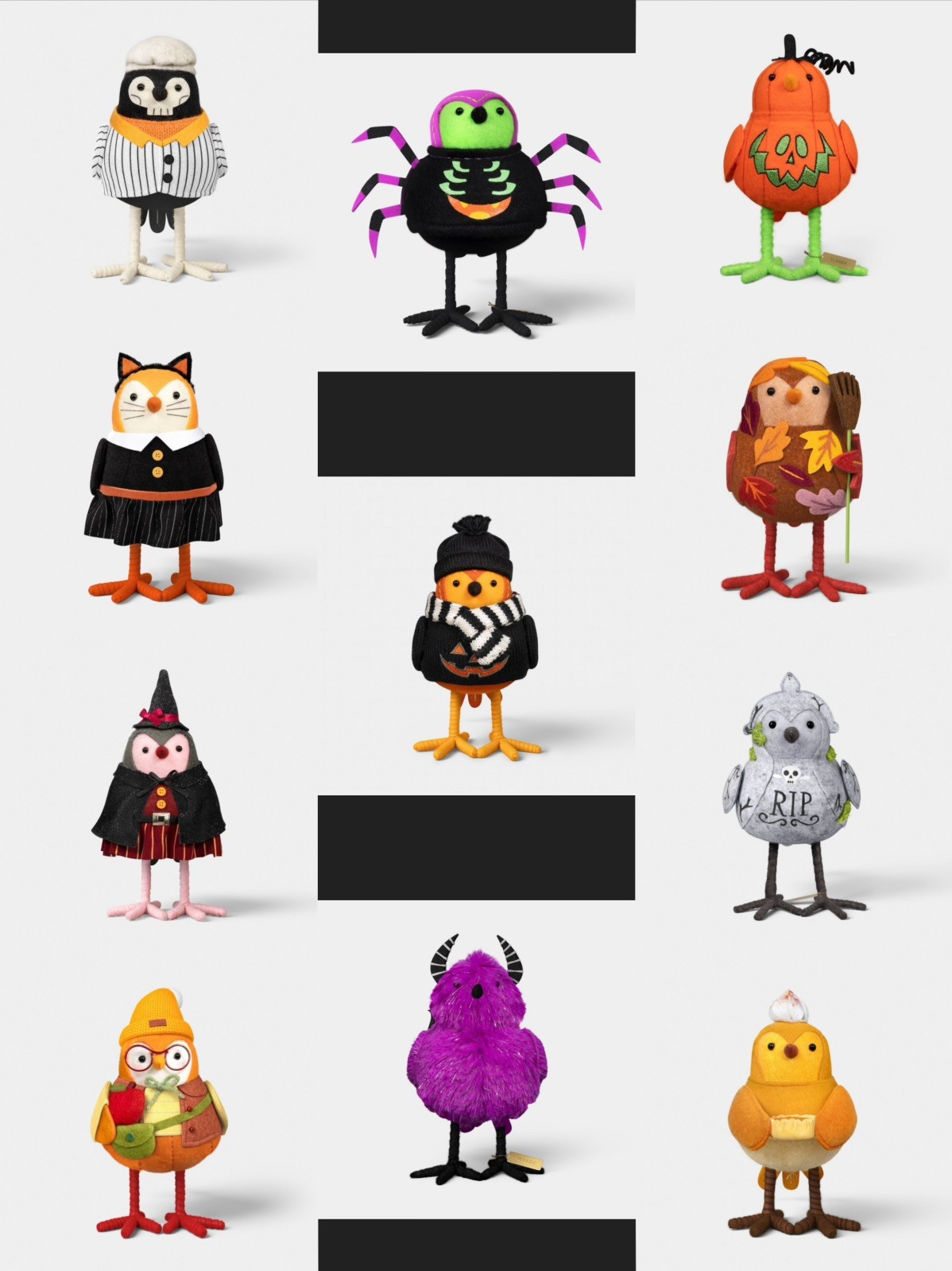 Target Hyde & EEK Complete Set Of 11 2026 Halloween Featherly Birds NWT