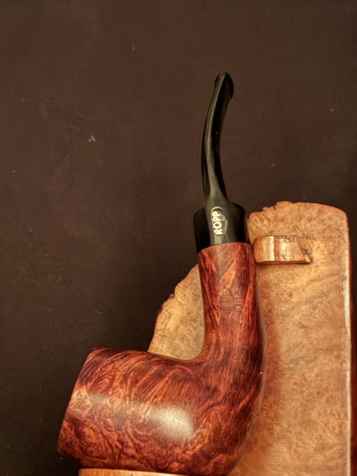 Ropp Jura ps 102 Bent Large Billiard Vulcanite Estate Pipe Ropp Jura ps 102 Bent Large Billiard Vulcanite Estate Pipe