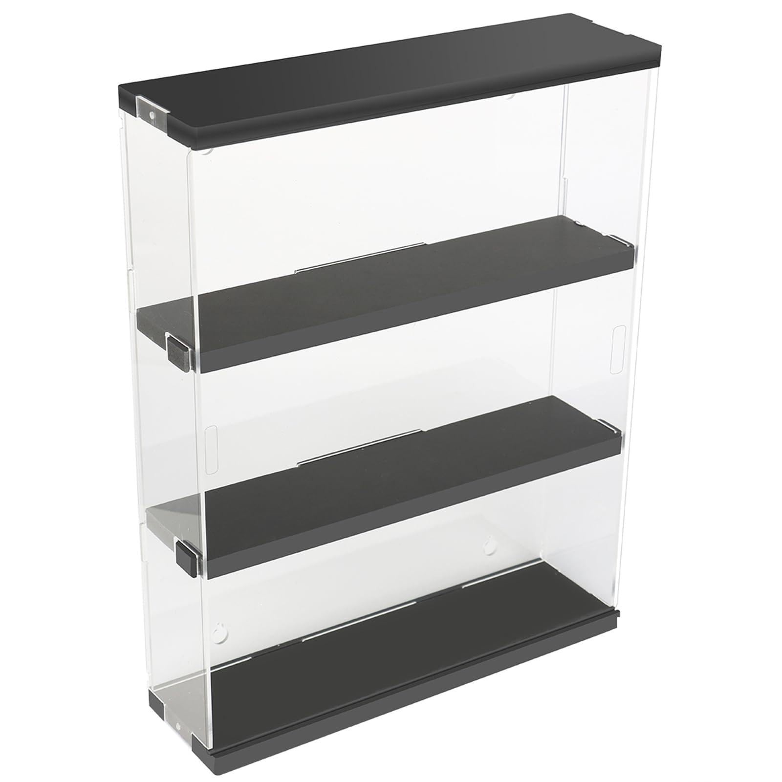 DuvinDD 3-Shelves Acrylic Display Case for 3-shelf (Wall-mounted), Black DuvinDD 3-Shelves Acrylic Display Case for 3-shelf (Wall-mounted), Black