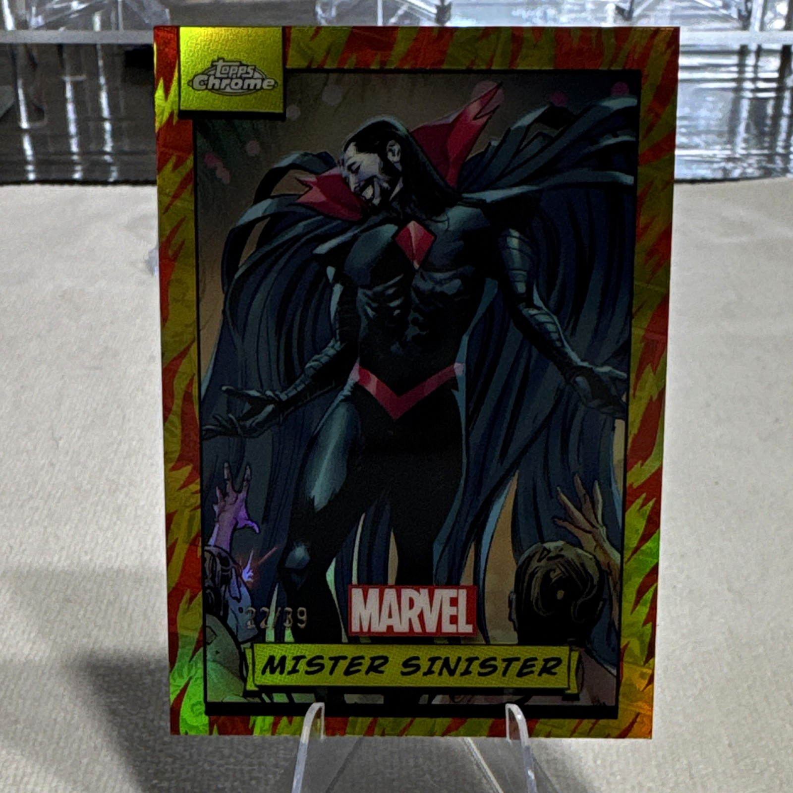 2024 Topps Chrome Marvel Mister Sinister #68 Human Torch Parallel 22/39