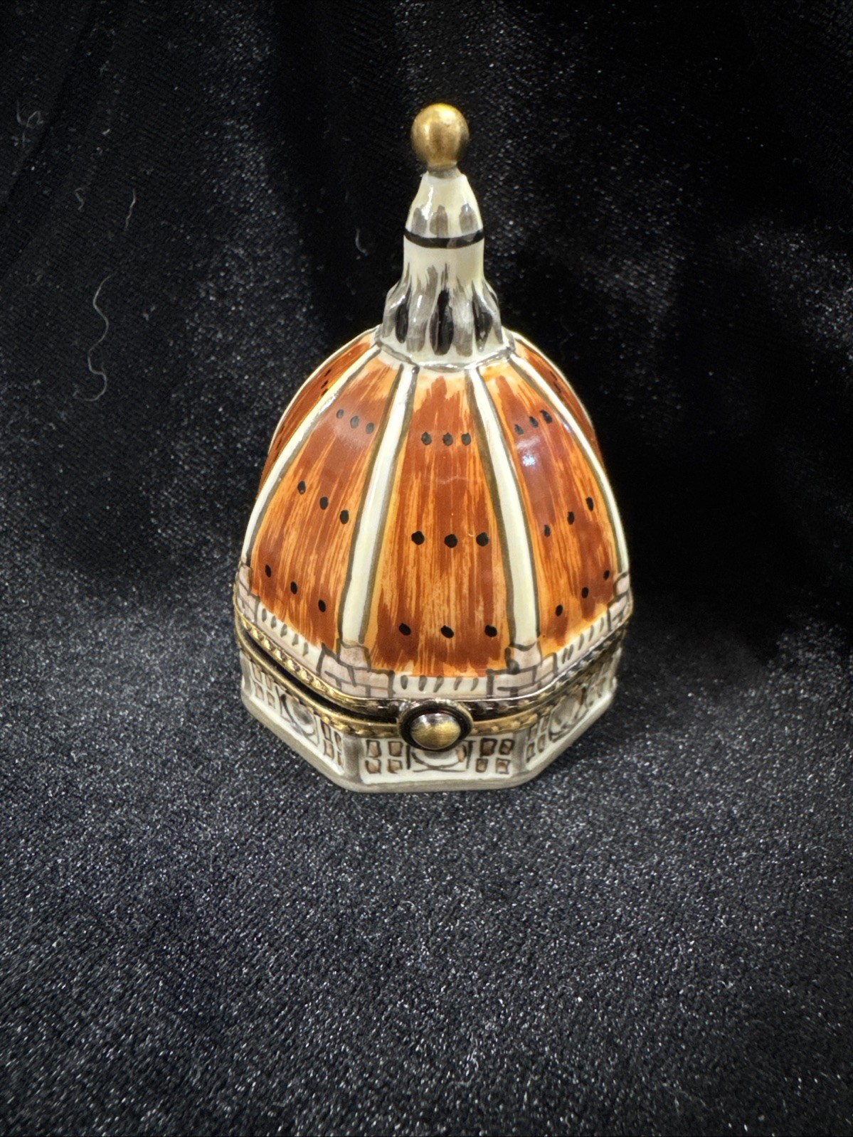 Vtg Eximious Limoge Dome of St Peter’s Basilica Trinket Box. New in Orig Box