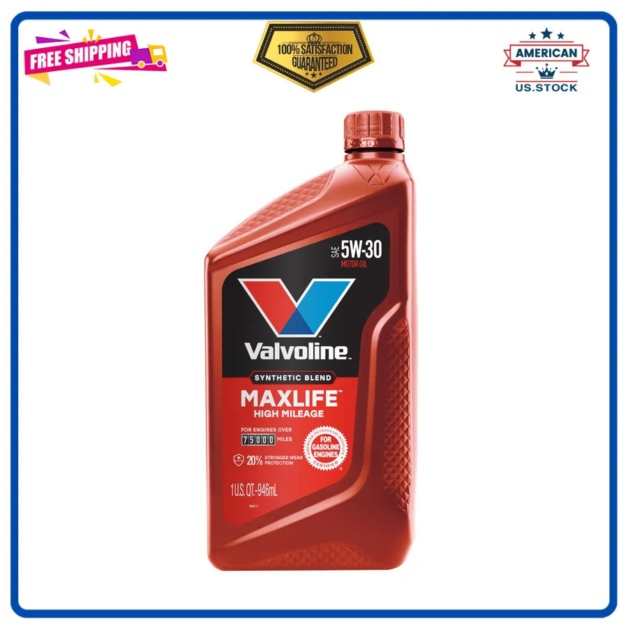 Valvoline MaxLife High Mileage 5W-30 Synthetic Blend Motor Oil 1 Quart Valvoline MaxLife High Mileage 5W-30 Synthetic Blend Motor Oil 1 Quart