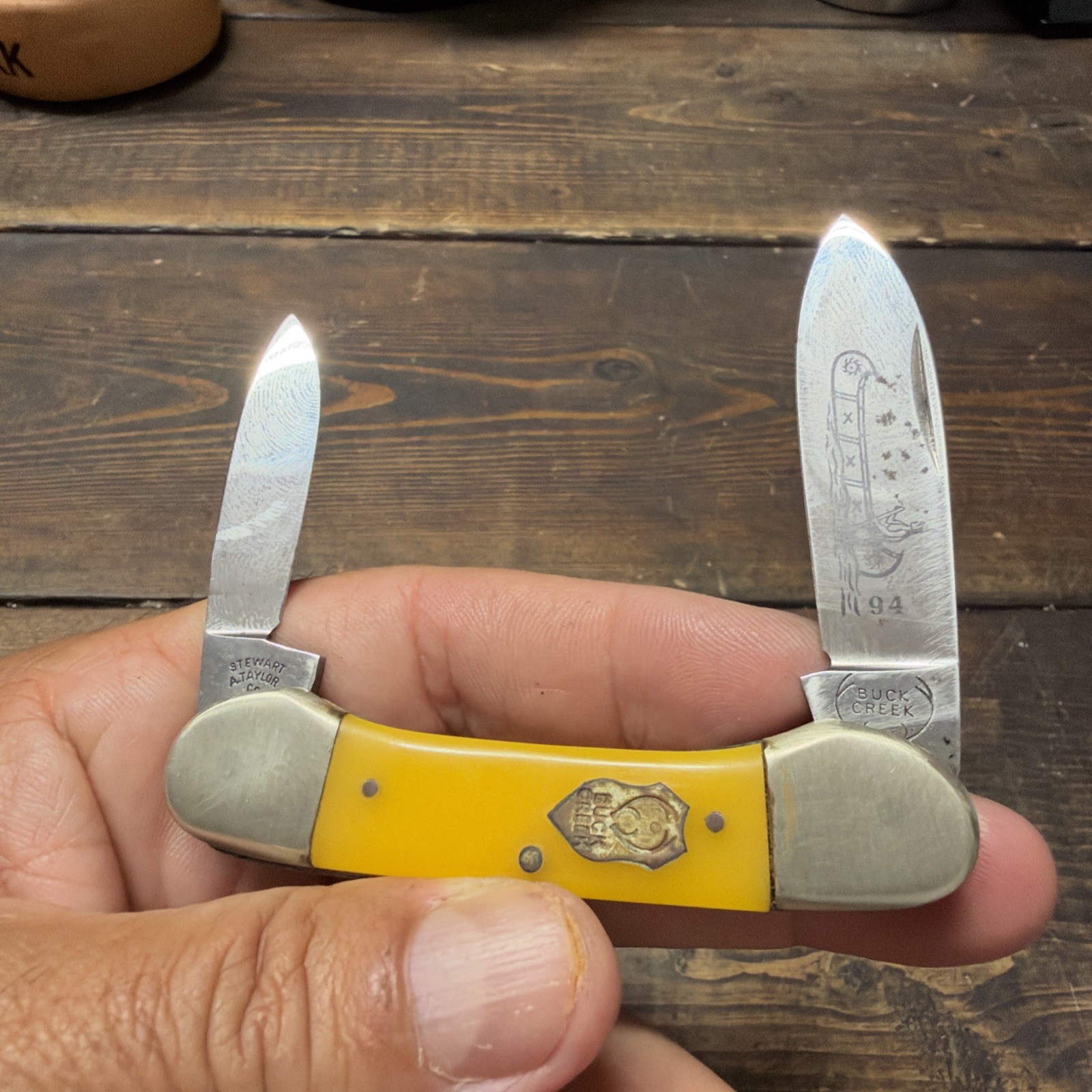 Buck Creek 2-Blade CANOE Pocket Knife. Solingen Germany