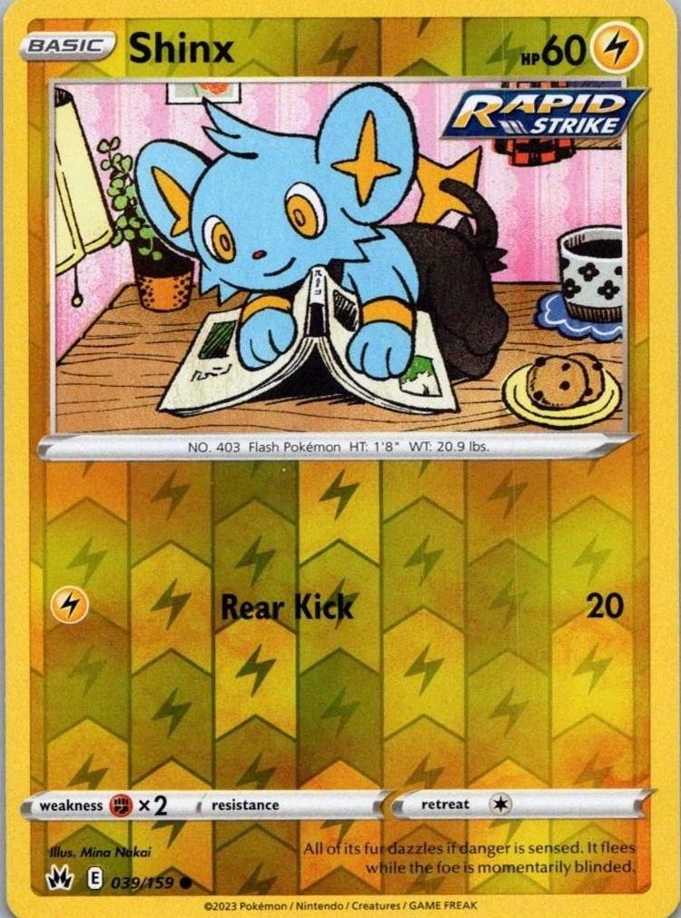Shinx (39) : CRZ Reverse Holofoil - 039/159 Near Mint